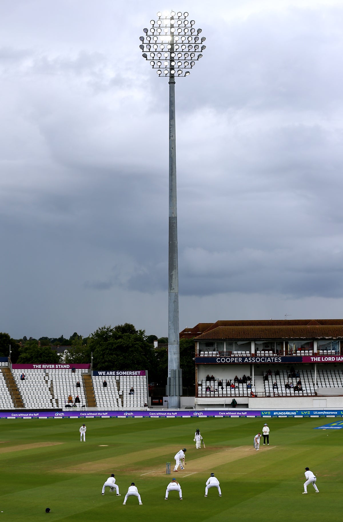 England’s hopes of rare home Test victory dashed by bad weather at Taunton