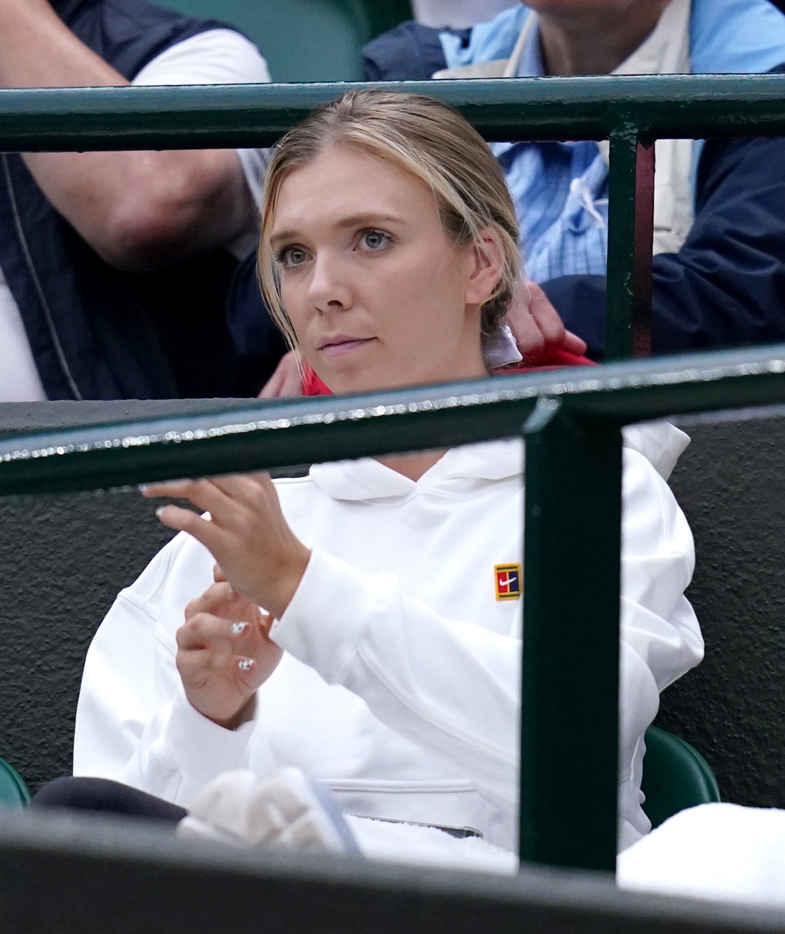 Katie Boulter watched boyfriend Alex De Minaur on Court One (John Walton/PA)