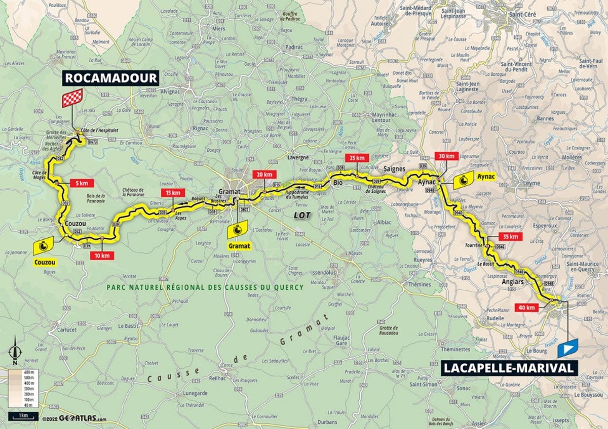 Tour de France 2022 stage 20 preview: Route map, profile and start times for individual time trial