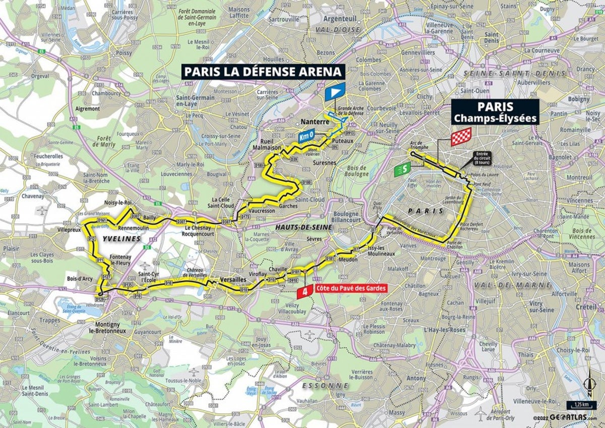 Tour de France 2022 stage 21 preview: Route map and profile of 116km road to Champs-Elysees today