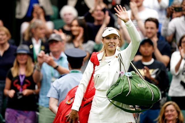 Katie Boulter produced a memorable victory on Centre Court (Aaron Chown/PA)