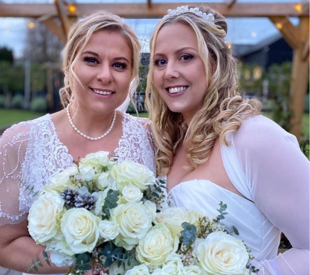 Aimee and Anna on their wedding day (Collect/PA Real Life)