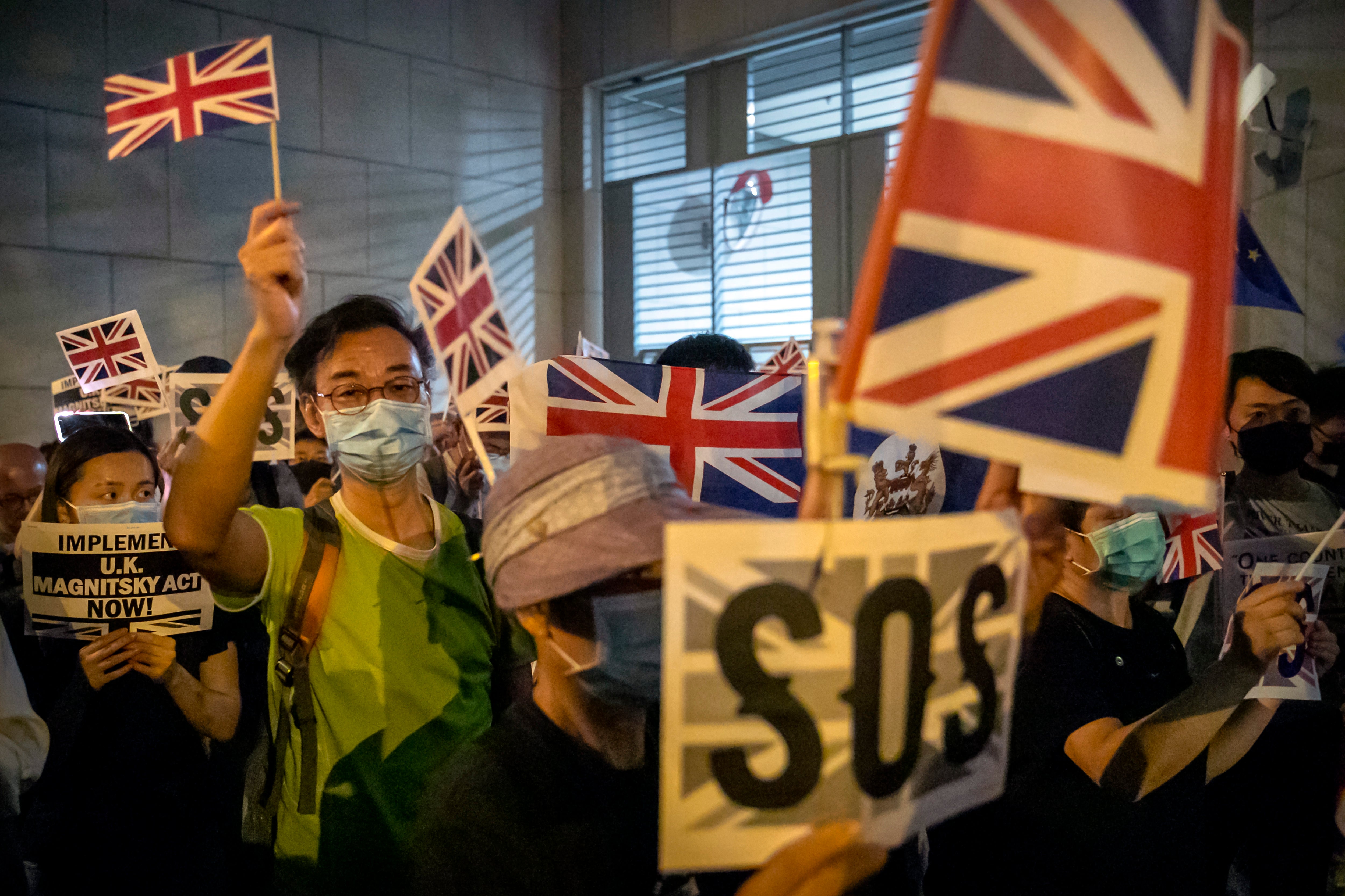 Journalist jailed for three months for waving British Hong Kong flag
