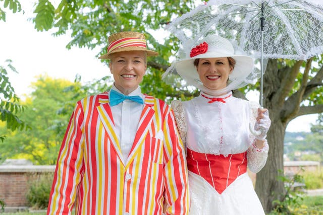 Kerrie Smith and Emilie Knight got married in a Mary Poppins themed ceremony in Norwich (Josie Tate/ PA)