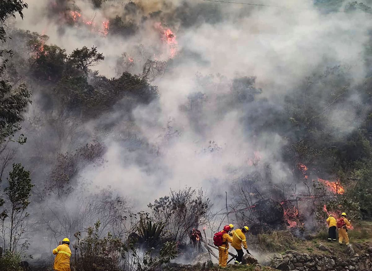 Machu Picchu: Ancient city ‘threatened’ by wildfire in Peru