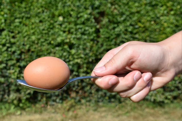 <p>Please, please don’t force me into the egg-and-spoon race</p>