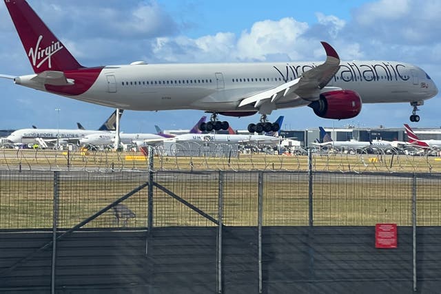 <p>Landing soon: Virgin Atlantic is charging well over £1,000 for transatlantic return flights in July/August</p>