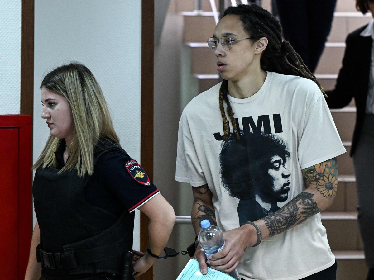 Brittney Griner trial – live: WNBA star appears in Moscow court as wife asks for Biden meeting