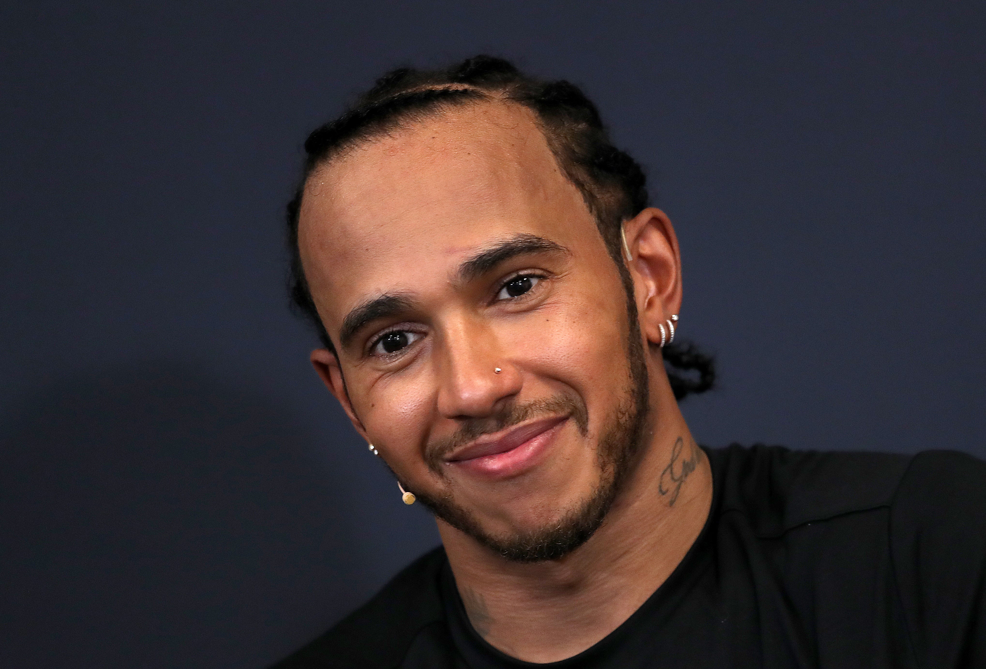 Lewis Hamilton (pictured) removed his nose stud ahead of opening practice for the British Grand Prix (David Davies/PA Images).