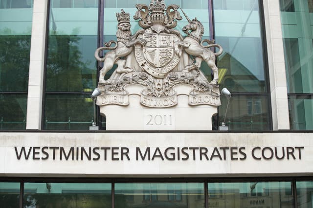 Westminster Magistrates Court in London (PA)