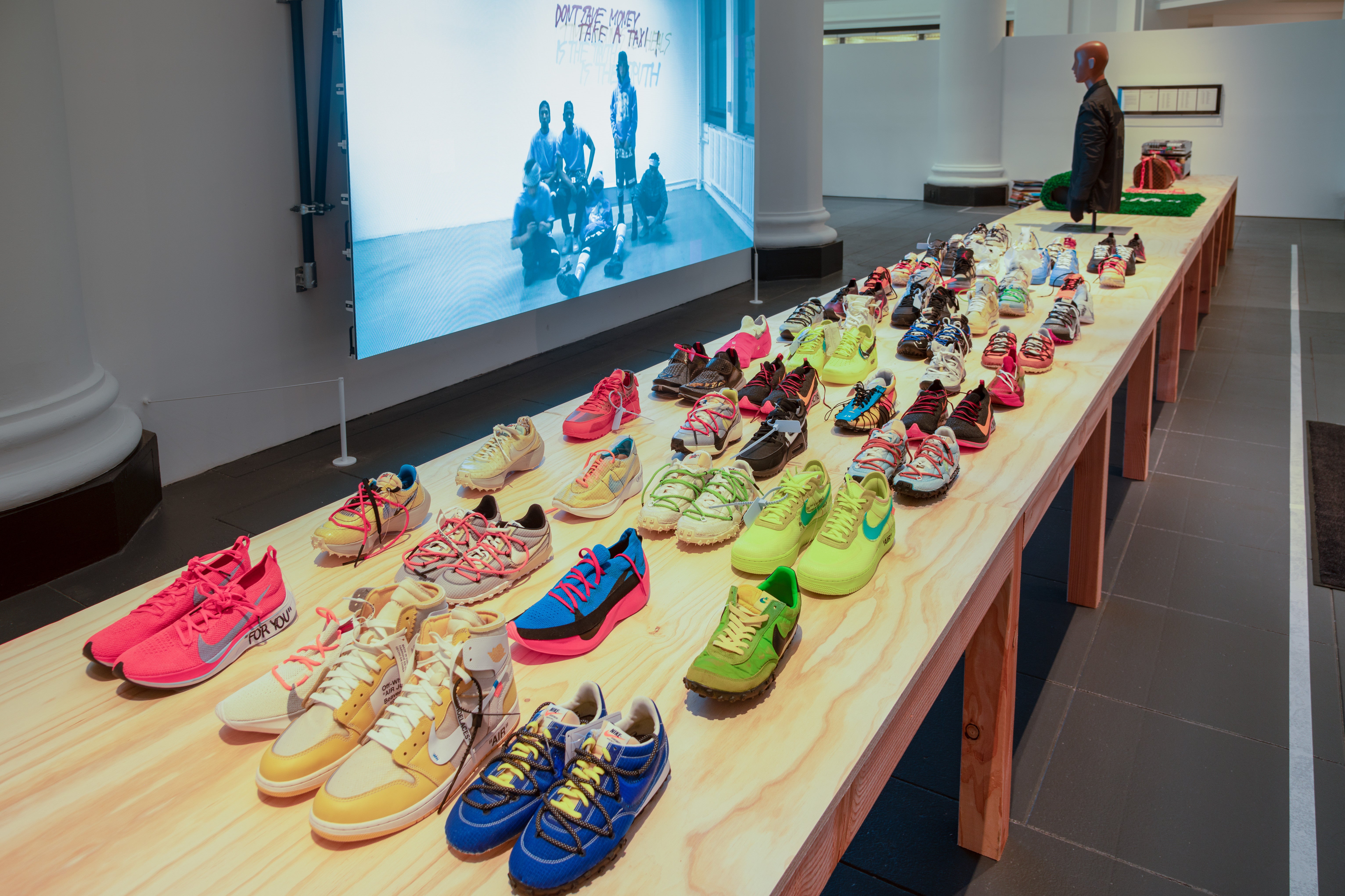 Sneakers on display at ‘Figures of Speech'