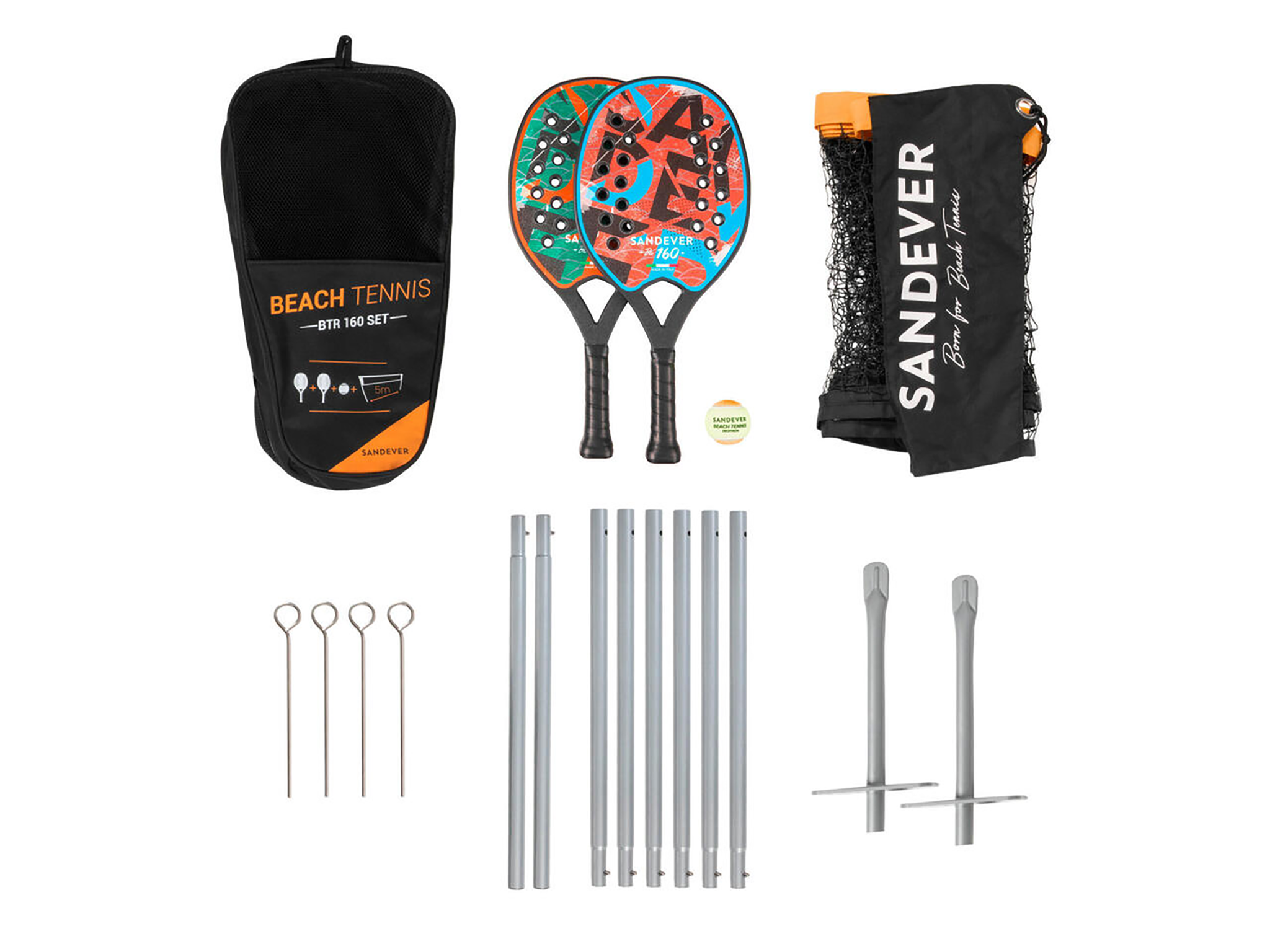Sandever BTR 160 beach tennis racket set and net.png