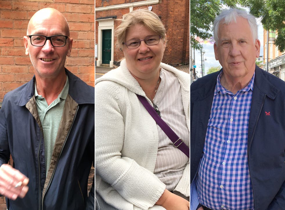 <p>Tamworth voters: Dave Markole, Stacy Anderson and Ray Williams </p>