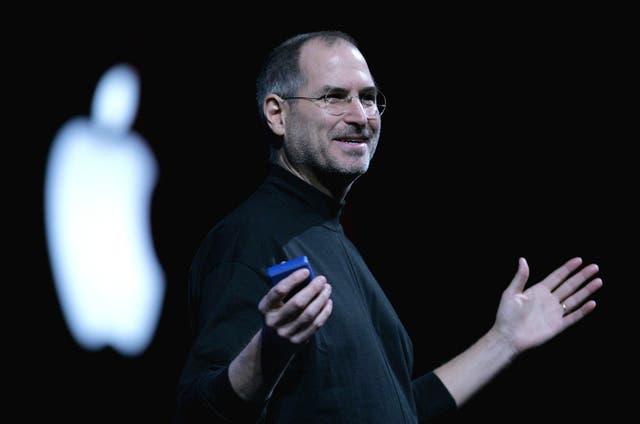 <p>Apple CEO Steve Jobs delivers a keynote address at the 2005 Macworld Expo January 11, 2005 in San Francisco, California. </p>