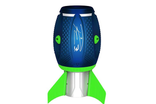 Spin Master aerobie sonic fin outdoor football, blue