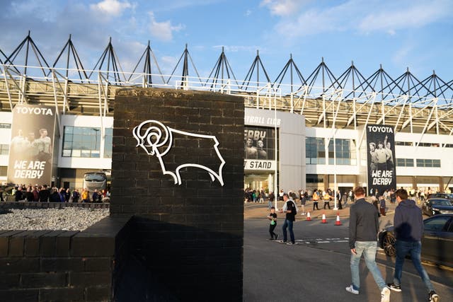 Derby’s club takeover has been completed allowing them to exit administration (Zac Goodwin/PA)