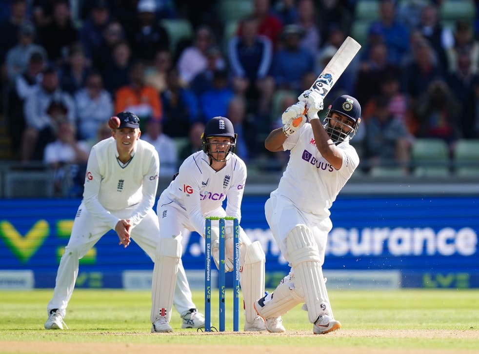 Rishabh Pant hit an attacking century for India (Mike Egerton/PA)