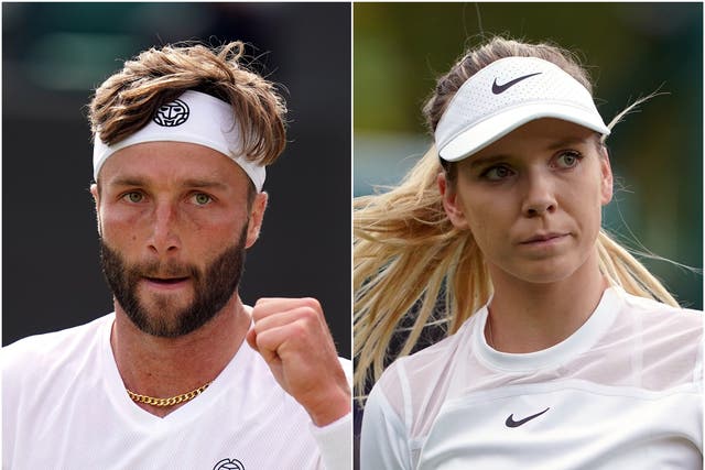 Liam Broady and Katie Boulter (PA)