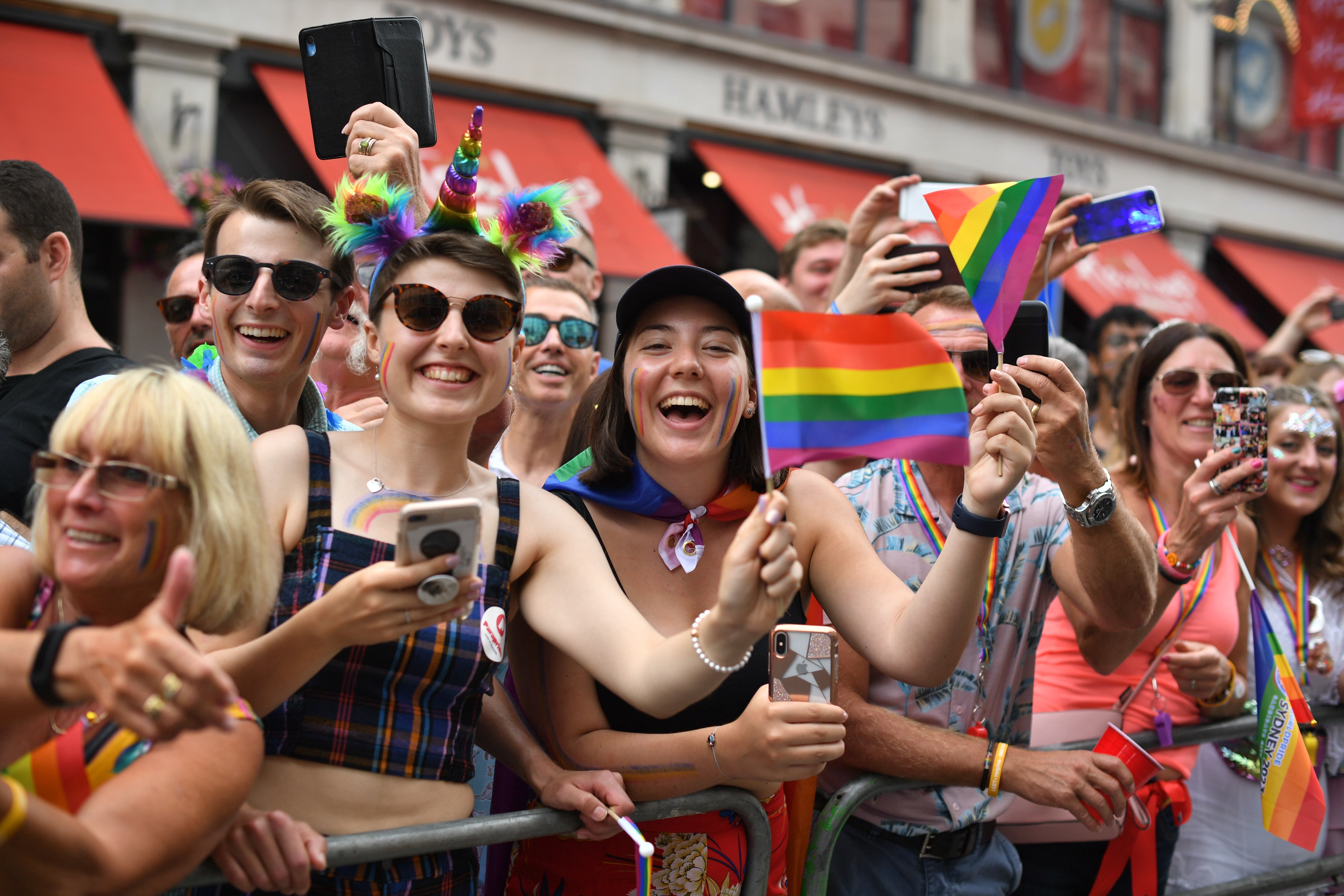 More than a million people are expected to descend on the capital for Pride in London on Saturday (Dominic Lipinski/PA)
