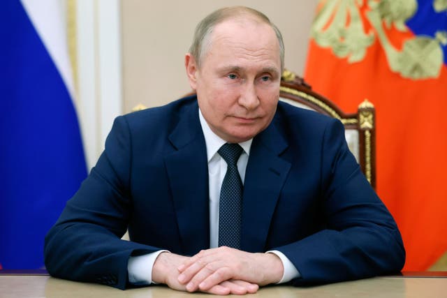 <p>Russian president Vladimir Putin (Mikhail Metzel, Sputnik/Kremlin Pool Photo/AP)</p>