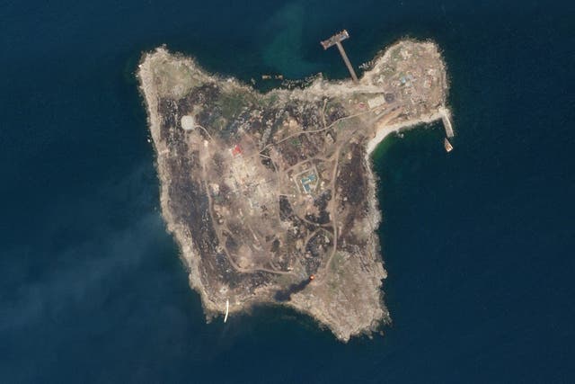 <p>Russia abandoned its positions on Snake Island on Thursday</p>