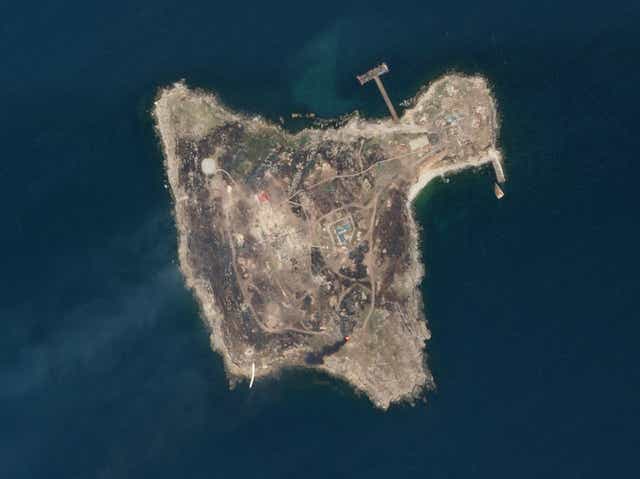 <p>Russia abandoned its positions on Snake Island on Thursday</p>