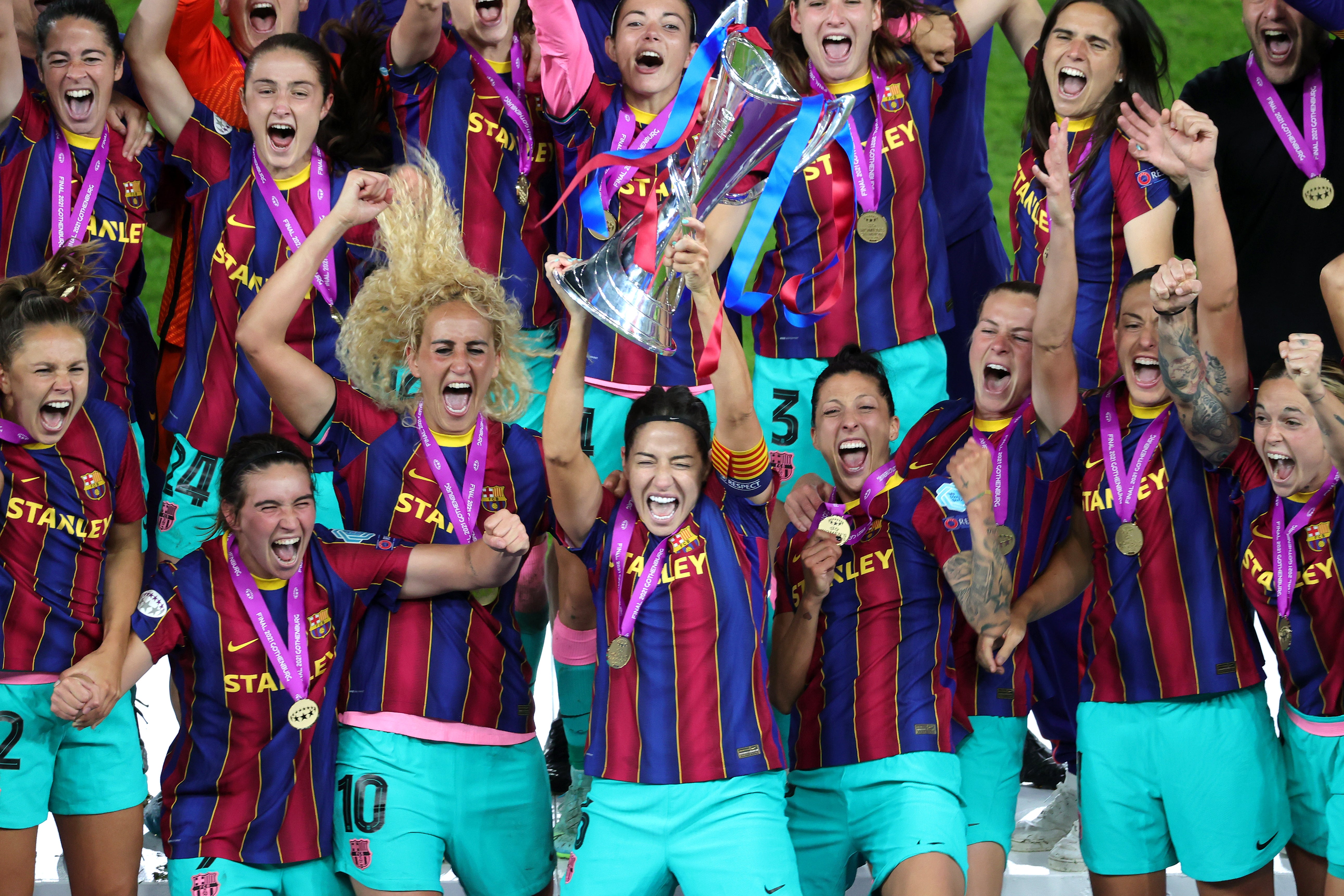 Vicky Losada, who lifted the Champions League trophy with Barcelona, has missed out on a place in the Spain squad (Adam Ihse/PA)