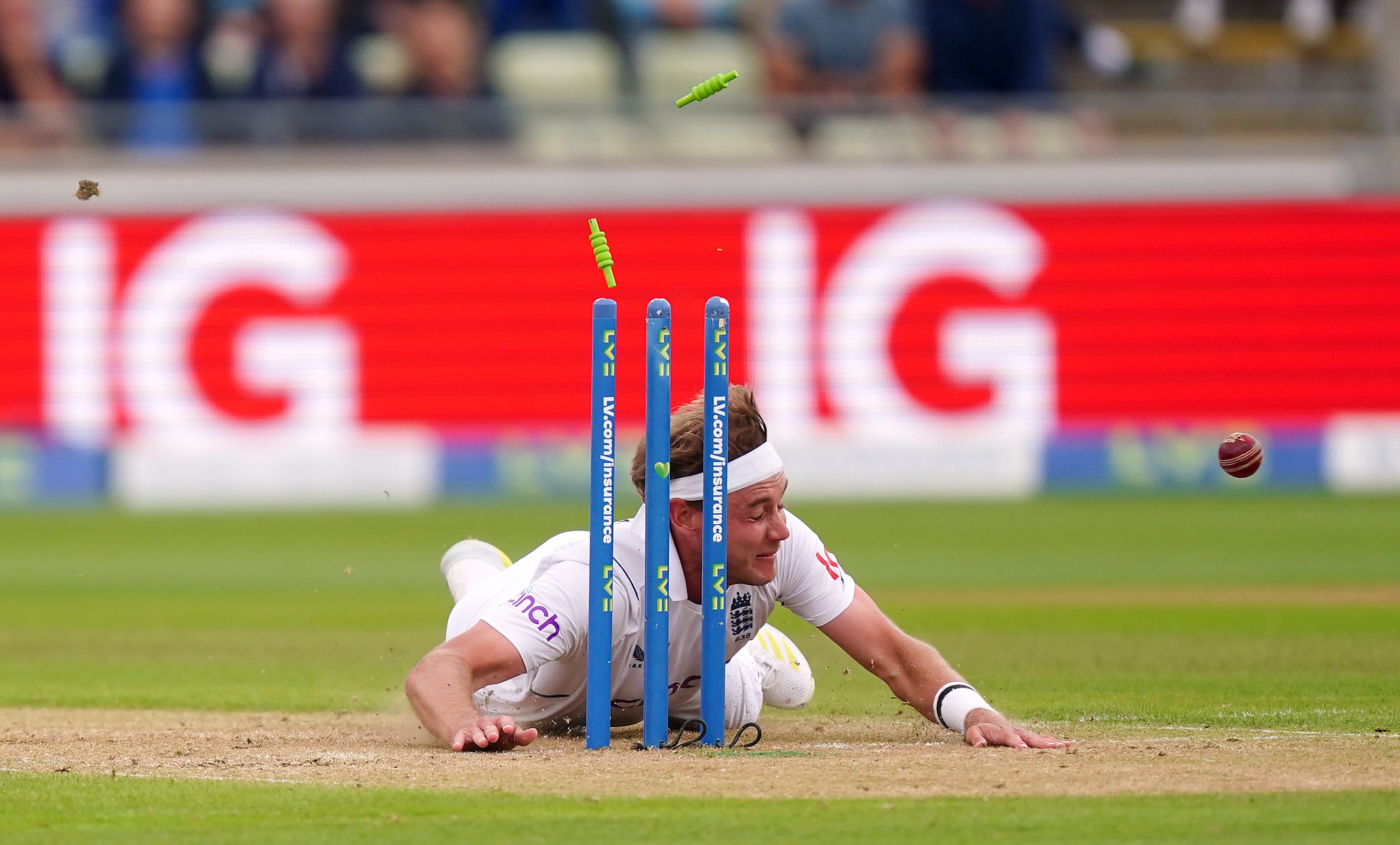 England’s Stuart Broad had an over to forget (Mike Egerton/PA)