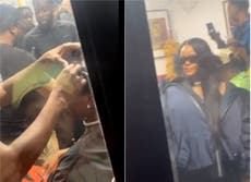 Rihanna shocks fans as she and partner A$AP Rocky visit Crystal Palace barbers after Wireless Festival