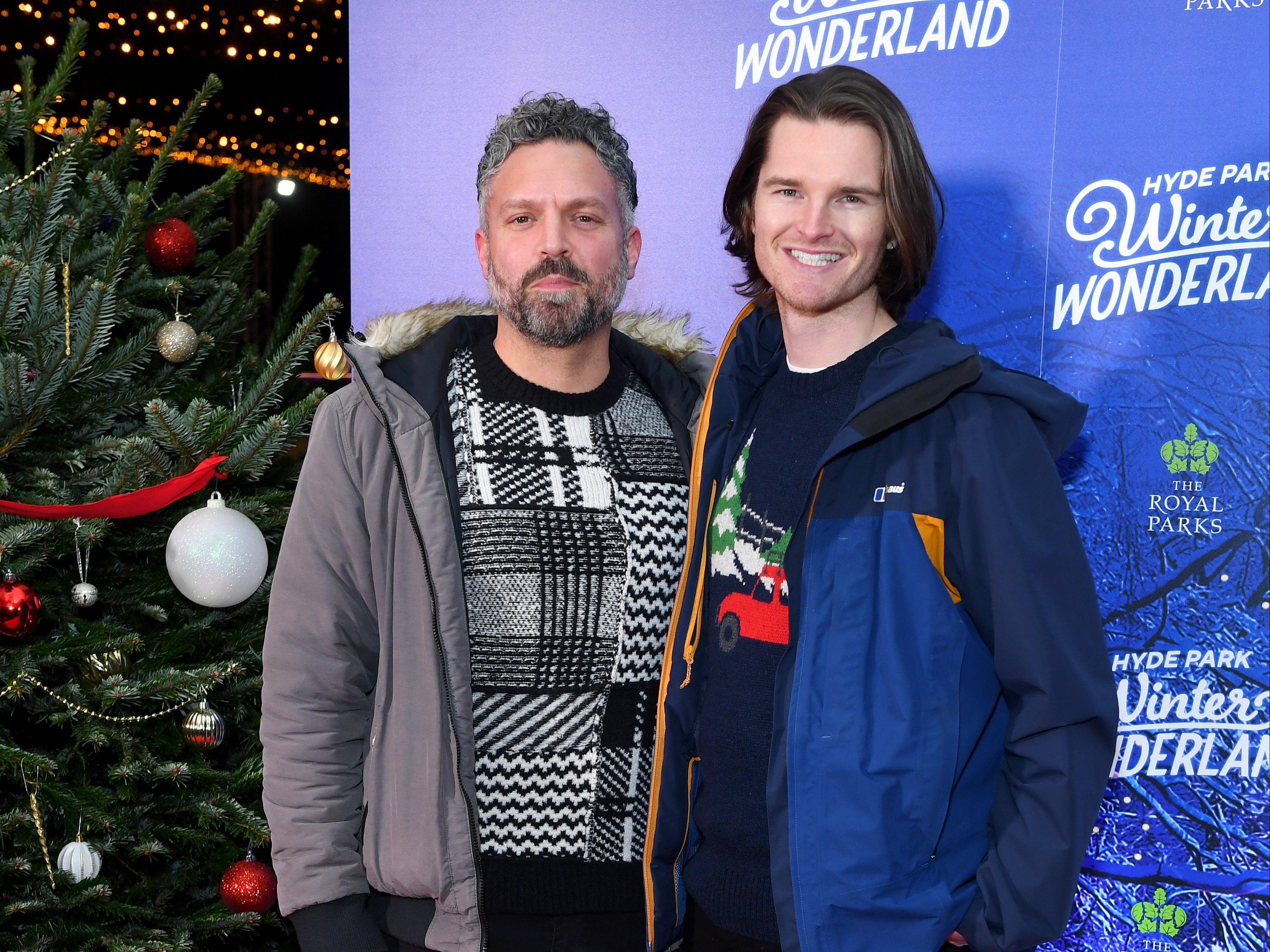Matt Jameson and Daniel Mckee of 'Married at First Sight' attend the VIP Preview evening of Hyde Park Winter Wonderland