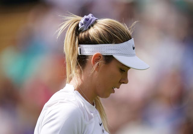 Katie Boulter was well beaten by Harmony Tan (Adam Davy/PA)