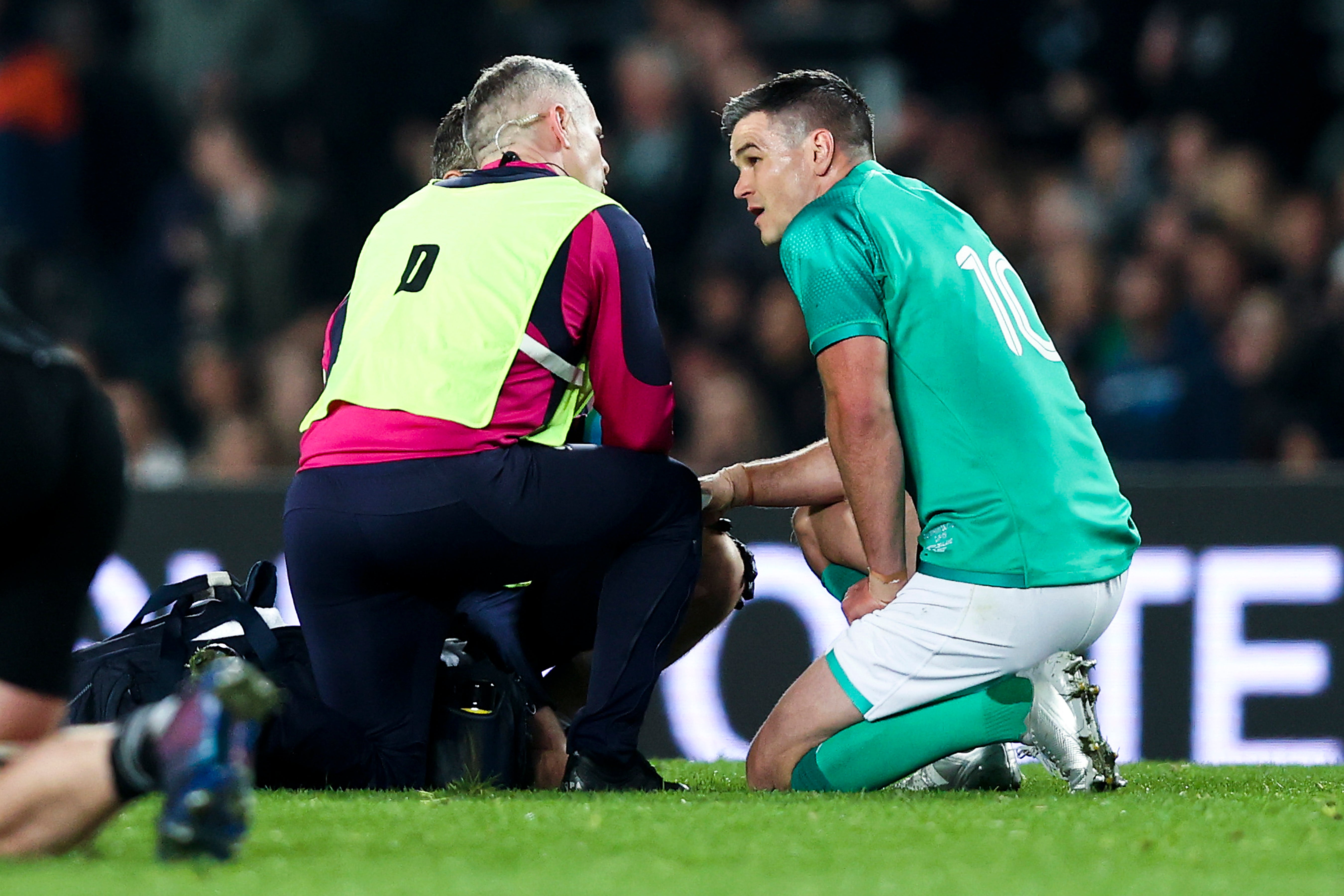 The fly-half was taken off with suspected concussion in the series opener
