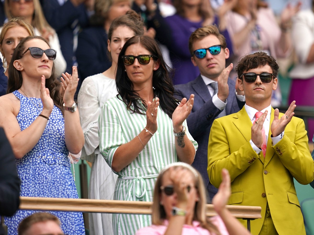 Who is in the Royal Box at Wimbledon today?