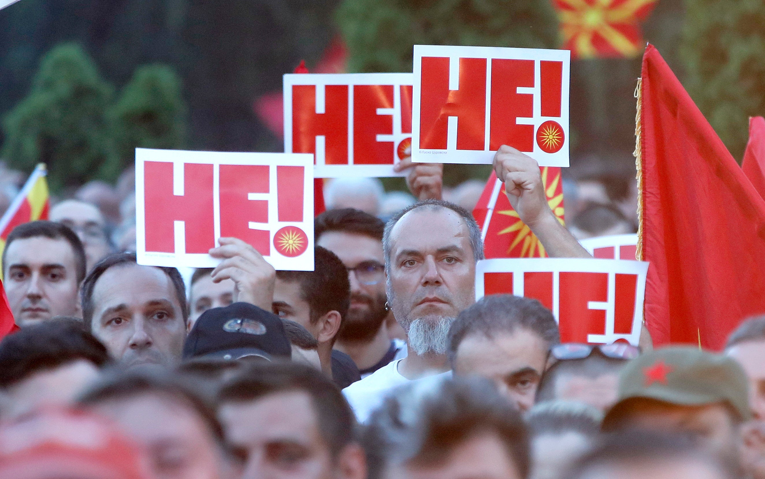 North Macedonia Protest