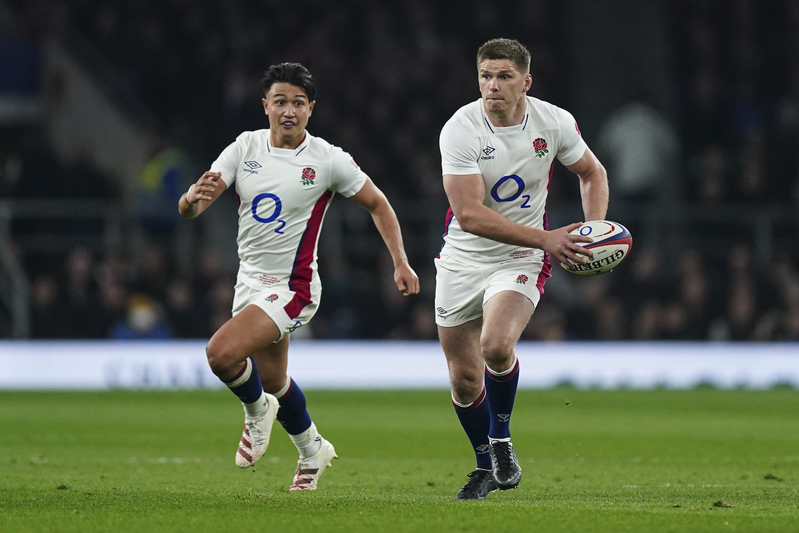 Marcus Smith (left) and Owen Farrell failed to click (Mike Egerton/PA)