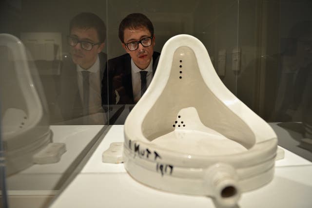 <p>It’s pretty satisfying to know that artists like Marcel Duchamp are still getting under the skin of all the same people they were in the 1910s</p>