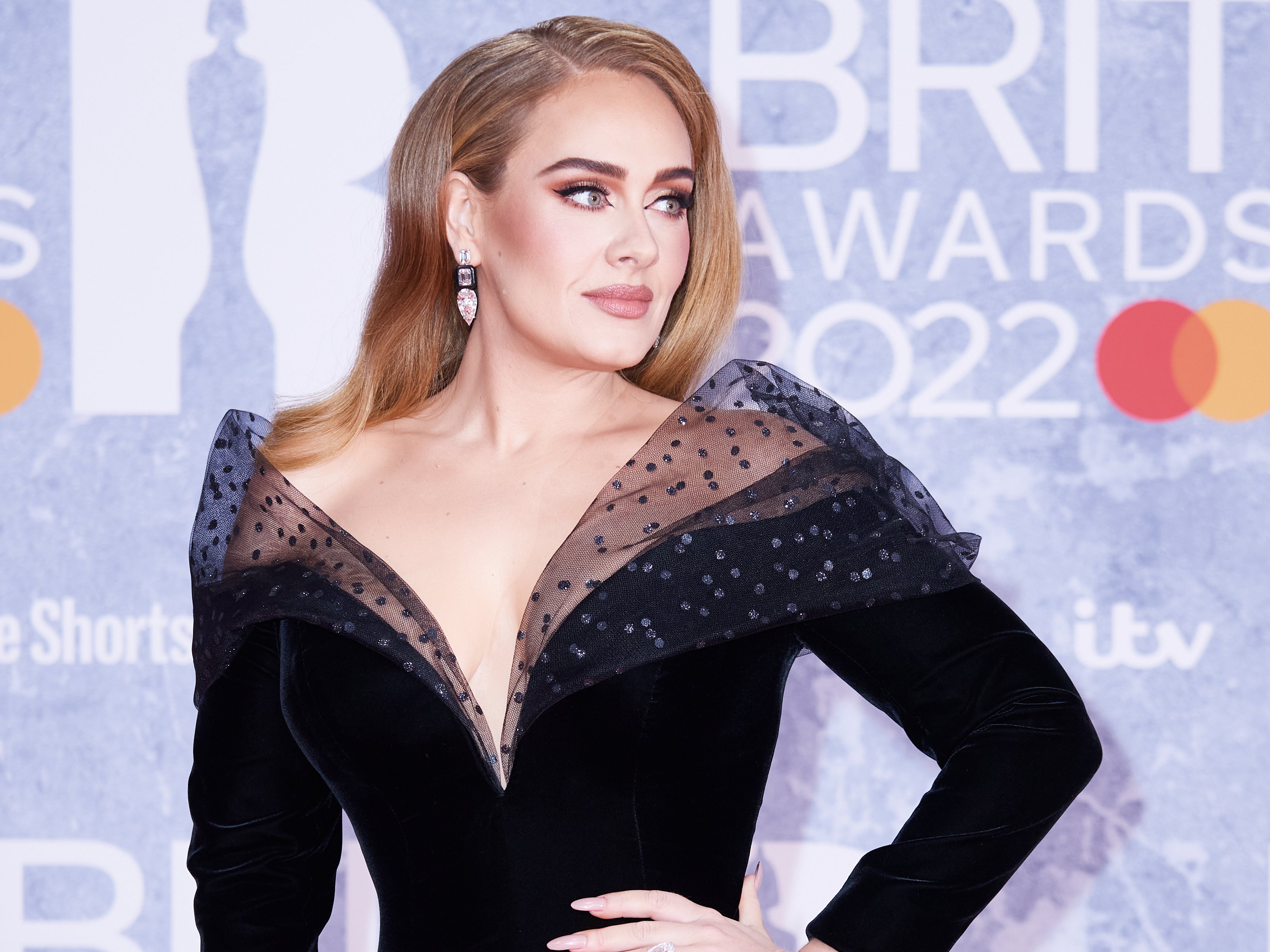 Adele attends The BRIT Awards 2022 at The O2 Arena on February 08, 2022