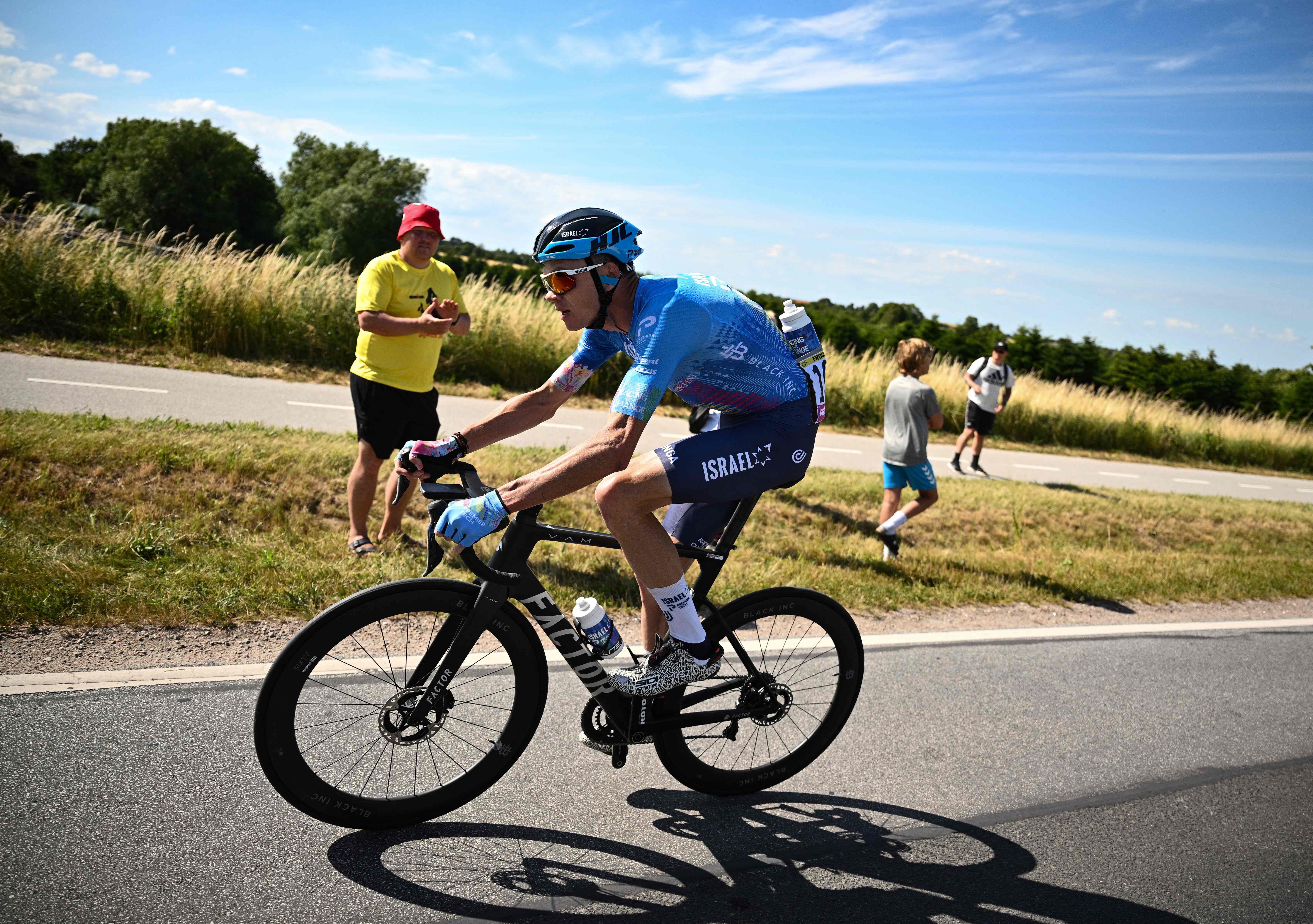 Israel-Premier Tech team's British rider Chris Froome cycles during the 2nd stage