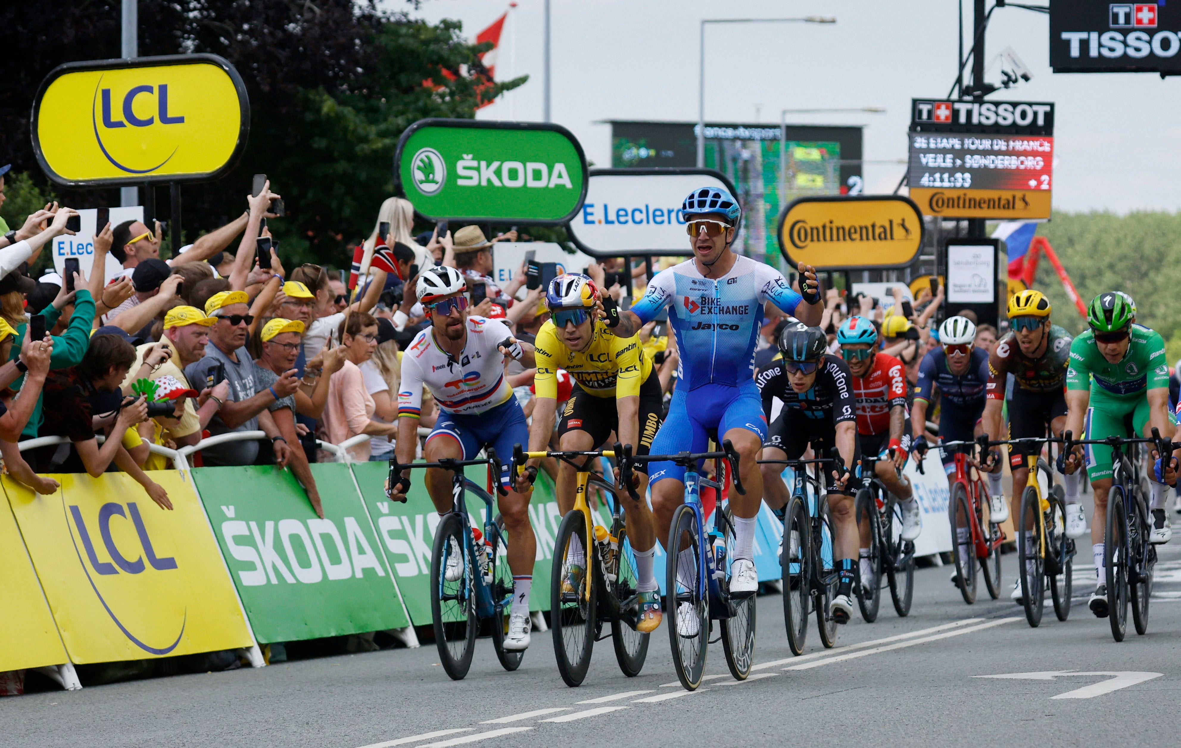 Tour de France LIVE Stage 3 result as Dylan Groenewegen wins photo finish after crash The Independent