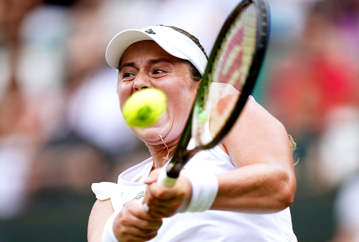 Jelena Ostapenko fumes after Wimbledon defeat and brands Tatjana Maria ‘lucky’