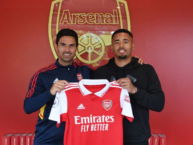 <p>Gabriel Jesus has joined Arsenal</p>