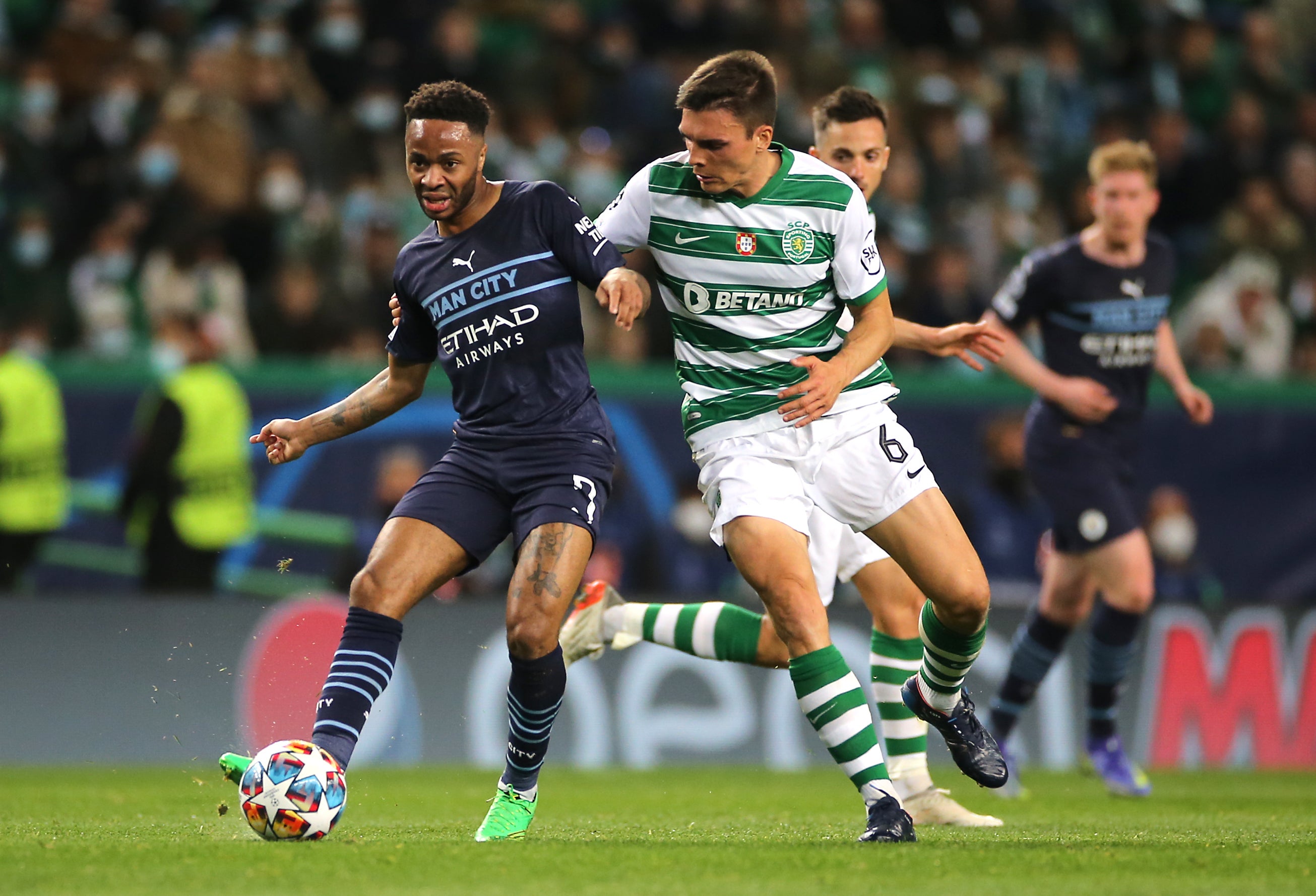Joao Palhinha (right) brings European experience from his time with Sporting Lisbon (Isabel Infantes/PA)