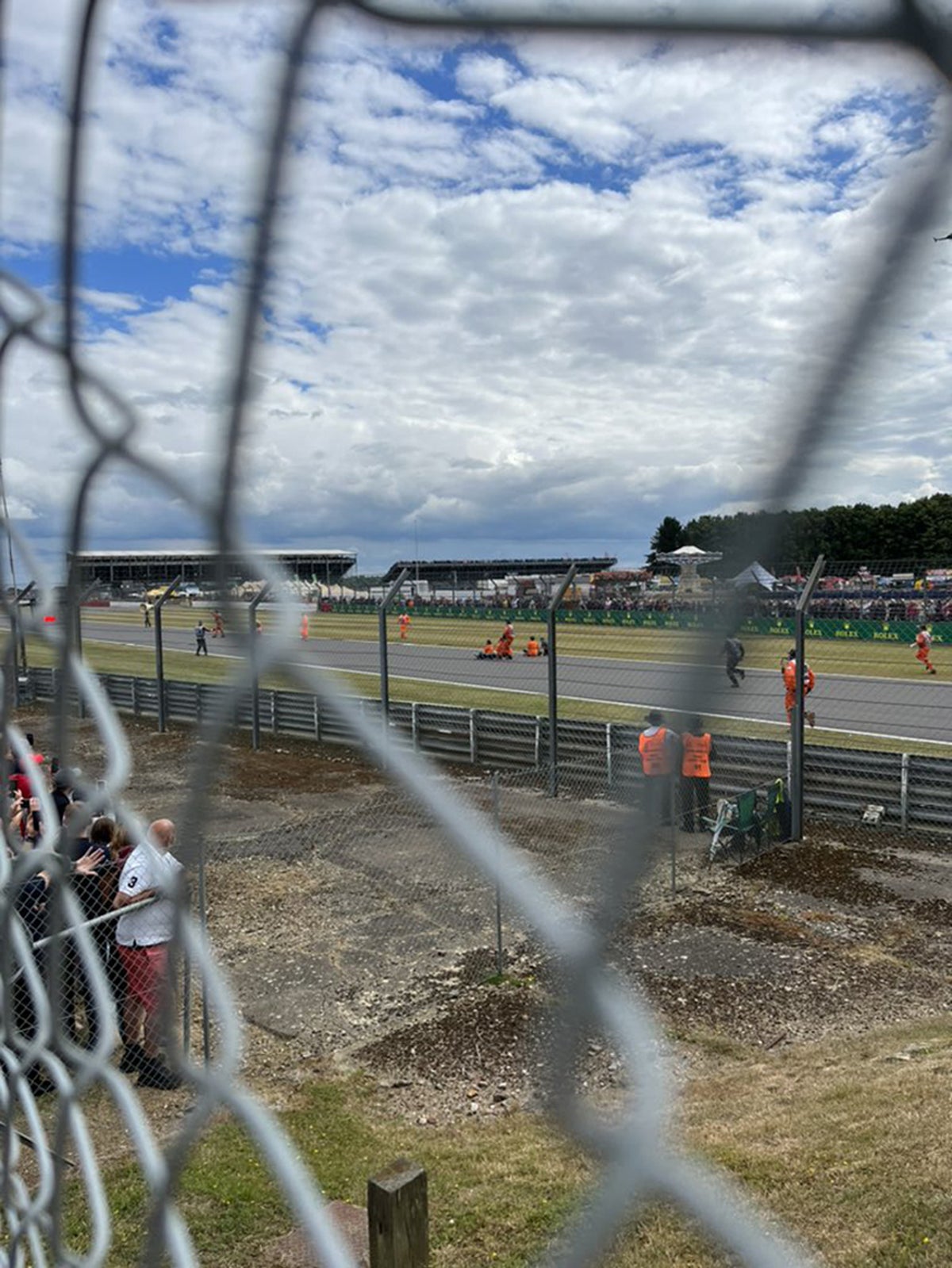 British Grand Prix protesters remain in custody after ‘irresponsible’ track invasion