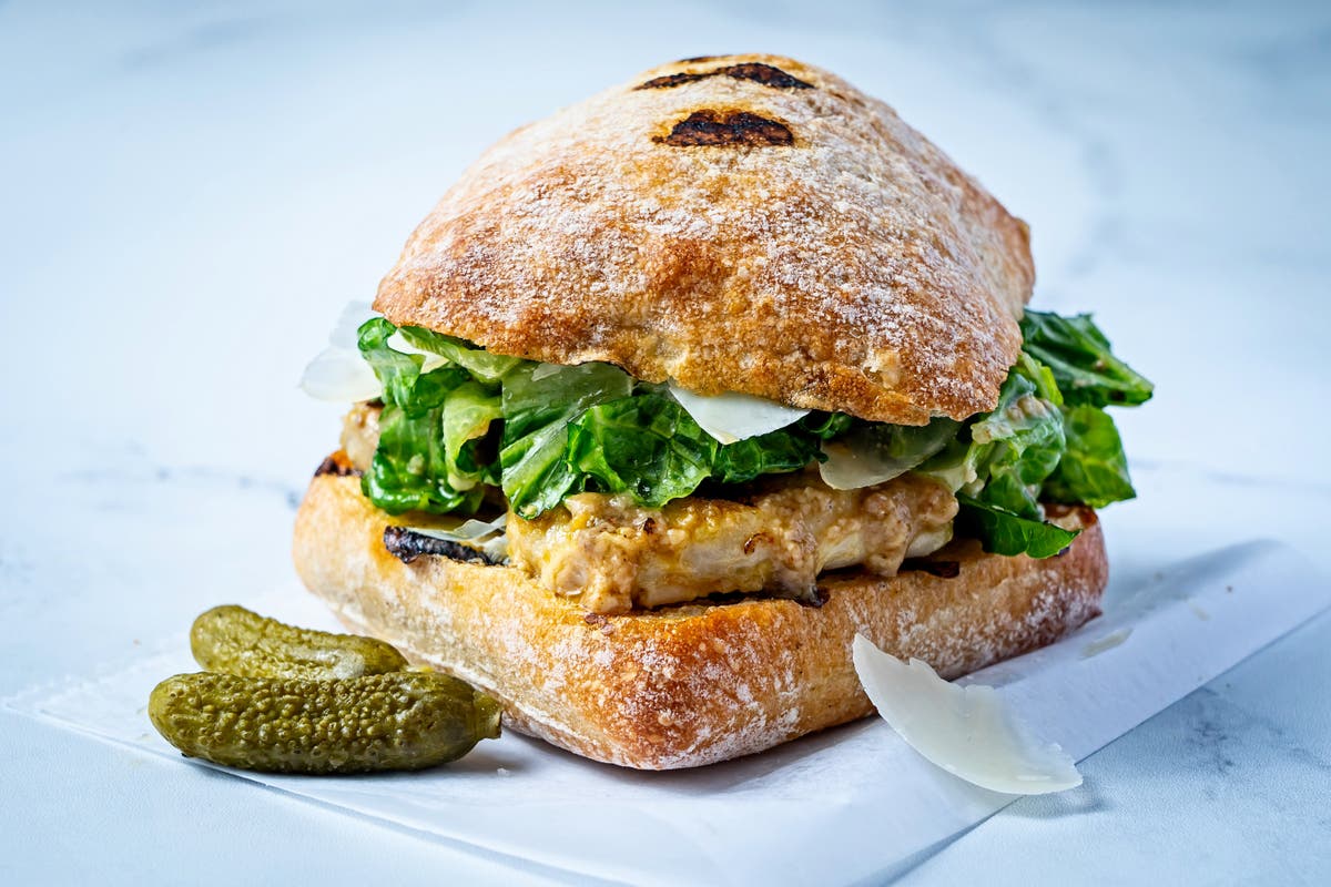 Chicken caesar salad is so much better as a sandwich