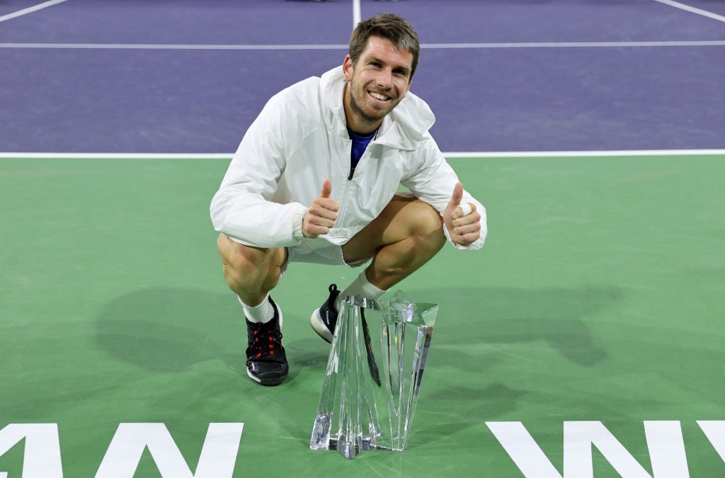 Norrie secured the biggest title of his career at the delayed Indian Wells tournament in 2021