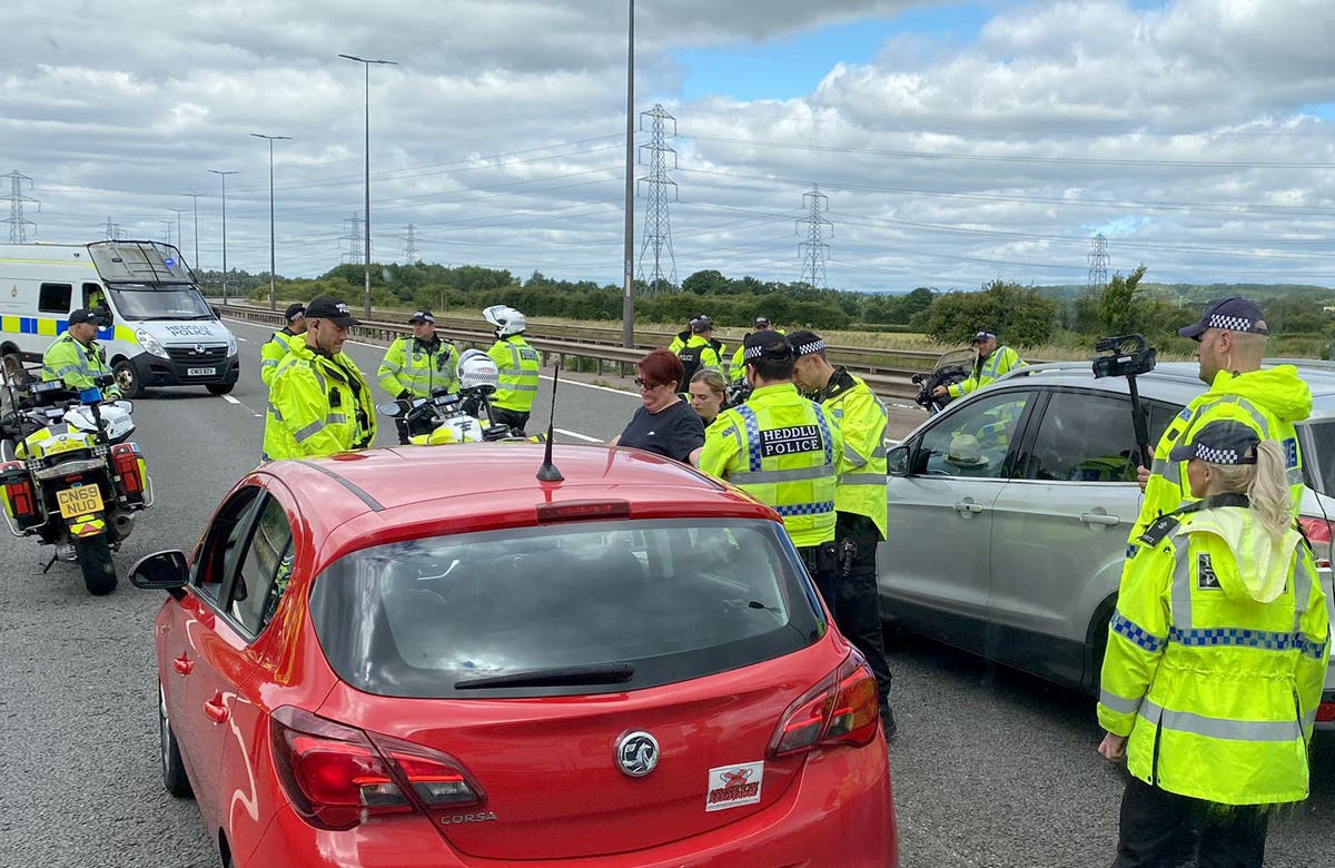 Priti Patel calls for police to use new powers against protesters after fuel duty slowdown hits motorways