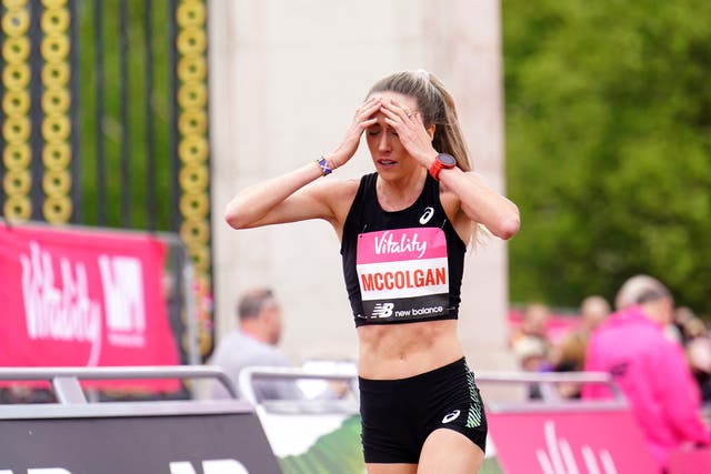 Scottish distance runner Eilish McColgan will debut at the London Marathon this year, 26 years after her mother, Liz McColgan, won the race (Adam Davy/PA)
