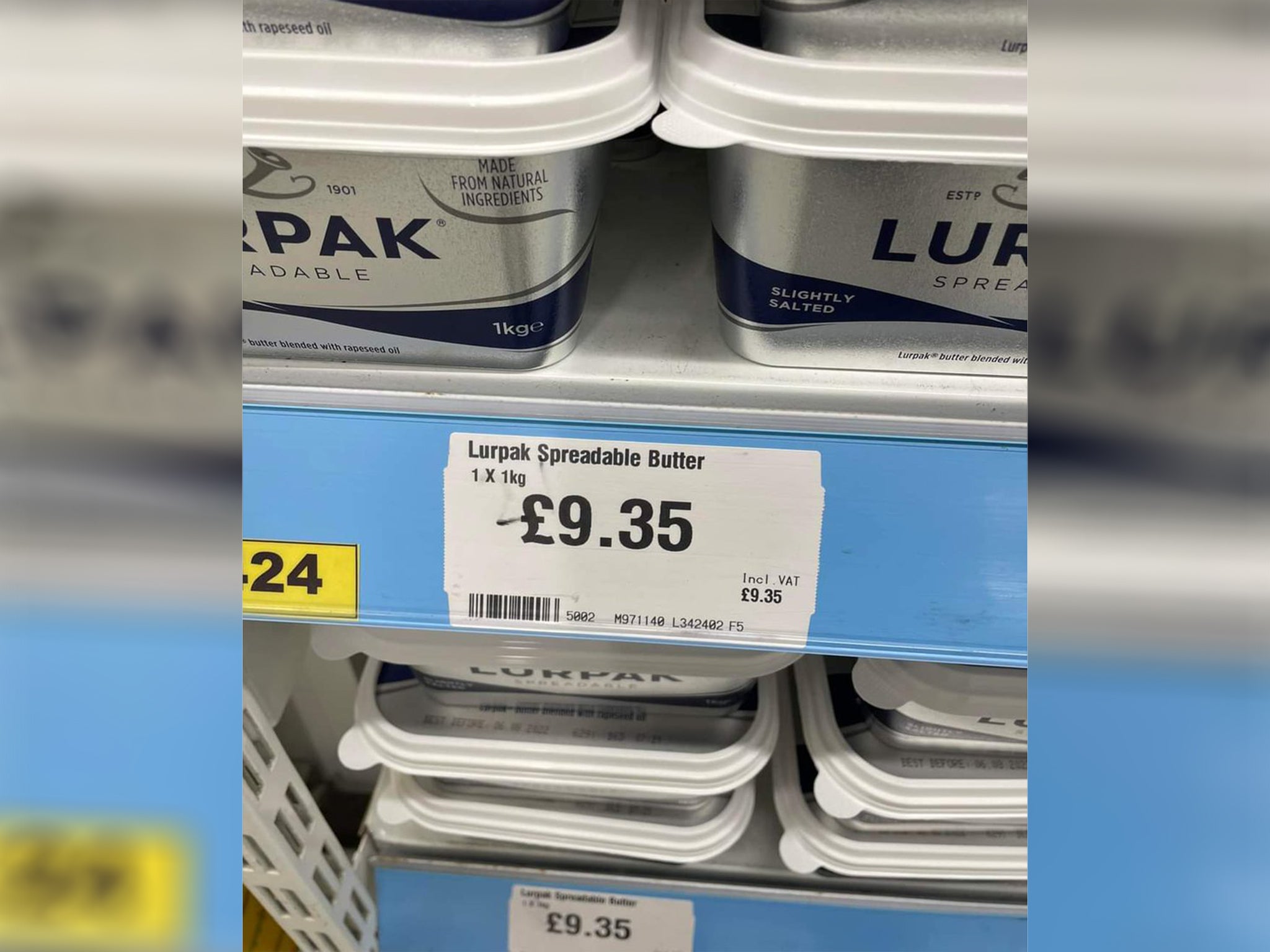 Lurpak prices have surged at supermarkets amid the cost of living crisis