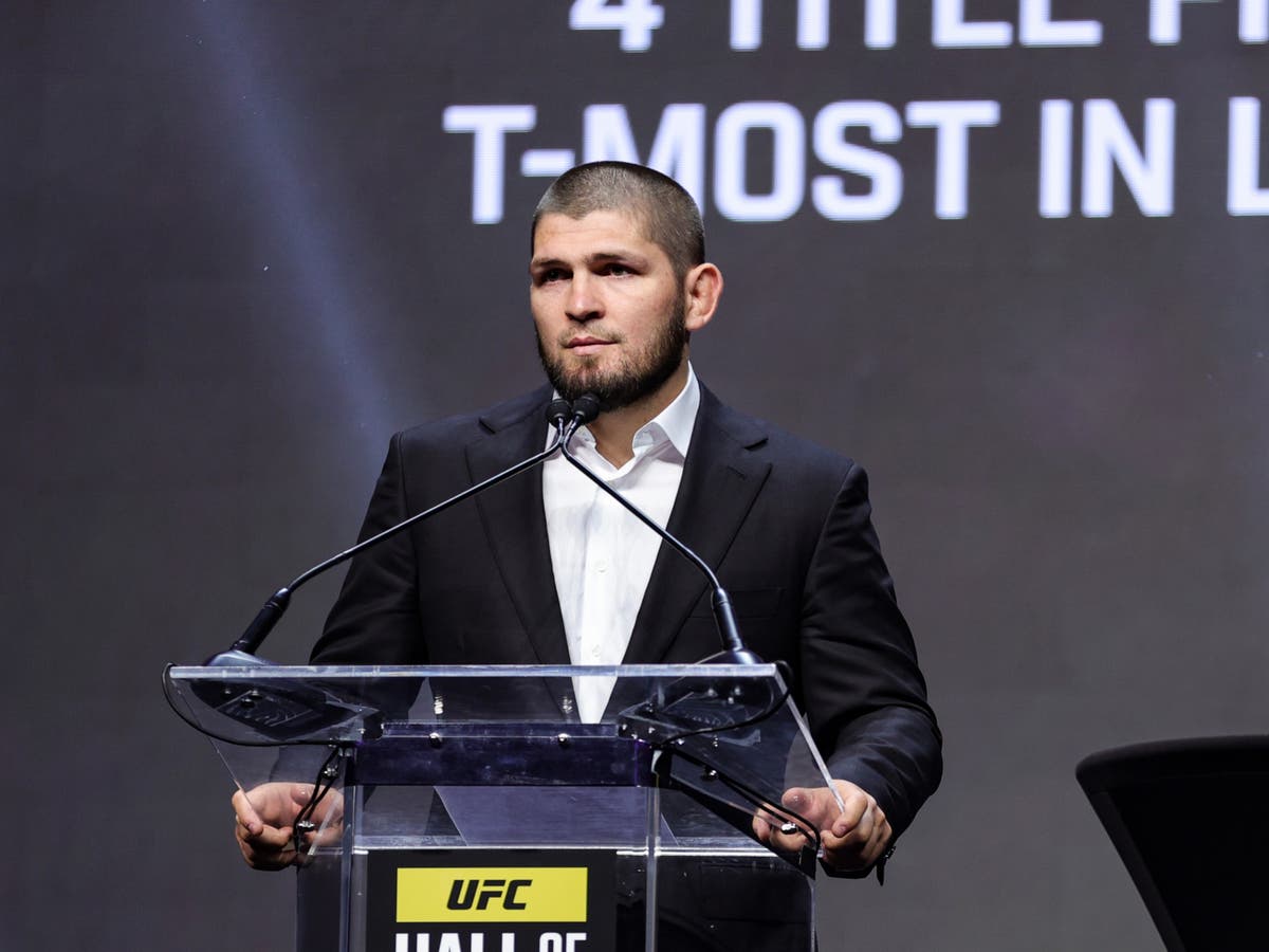 ‘My mind changed’: Khabib Nurmagomedov reflects on UFC career during Hall of Fame induction