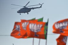 Activists jailed for releasing black balloons near Indian PM Modi’s chopper in protest